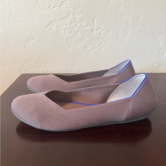 Rothy’s The Flat in Mink Ballet Flats Shoes Retired Mauve Gray Dusty Purple - Picture 3 of 9